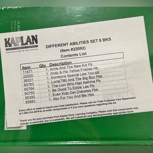 Kaplan Different Abilities Set 8 Bks